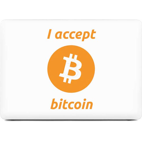I Accept Bitcoin Apple MacBook Air Skin