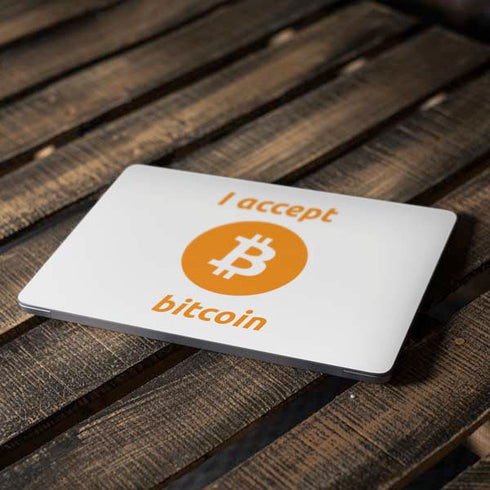 I Accept Bitcoin Apple MacBook Air Skin
