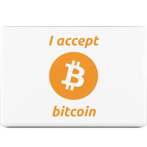 I Accept Bitcoin MacBook Skins