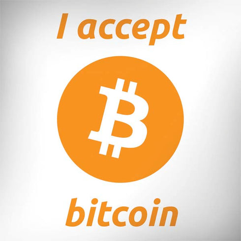 I Accept Bitcoin MacBook Skins