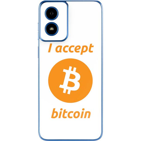 I Accept Bitcoin Moto G Play 4G (2024) Skin