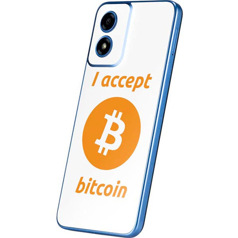 I Accept Bitcoin Moto G Play 4G (2024) Skin