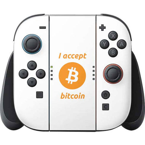 I Accept Bitcoin Nintendo Switch 2 (2025) Joy-Con Controller Skin