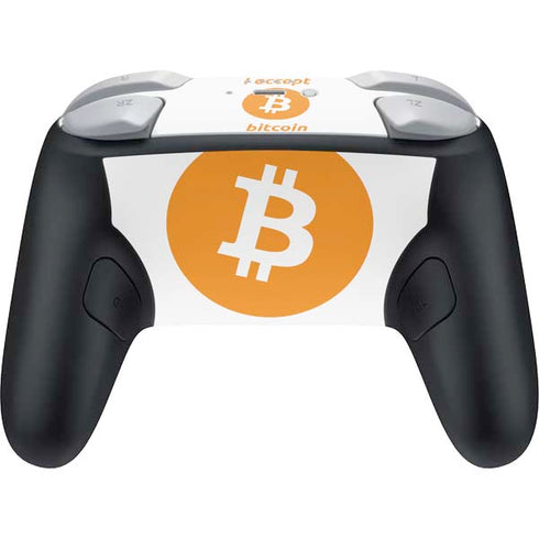 I Accept Bitcoin Nintendo Switch 2 (2025) Pro Controller Skin