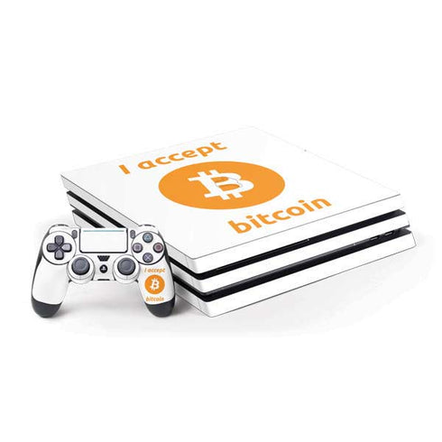I Accept Bitcoin PlayStation PS4 Skins