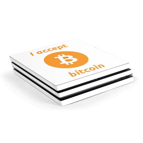 I Accept Bitcoin PlayStation PS4 Skins