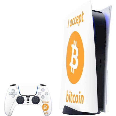 I Accept Bitcoin PlayStation PS5 Skins