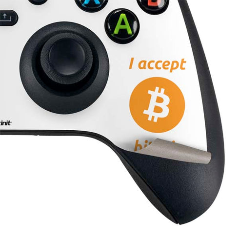 I Accept Bitcoin XBox Series X Digital Edition Bundle Skin