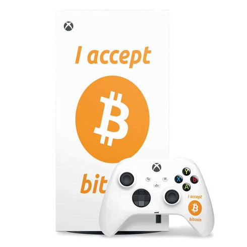 I Accept Bitcoin Xbox Series X Skins