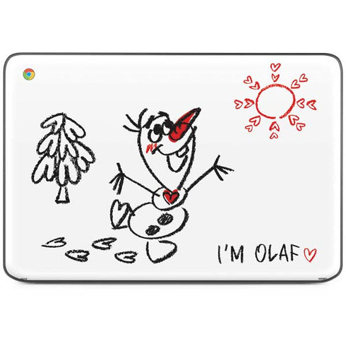 Disney Frozen I Am Olaf Art HP Chromebook Skin