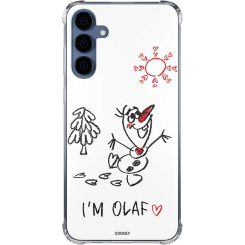 Disney Frozen I Am Olaf Art Galaxy A35 5G Clear Case