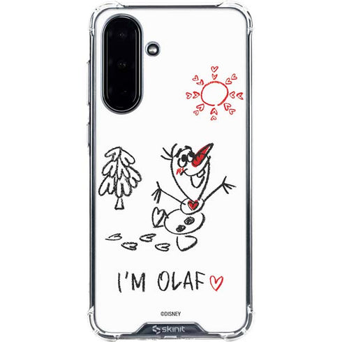 Disney Frozen I Am Olaf Art Galaxy A36 5G Clear Case