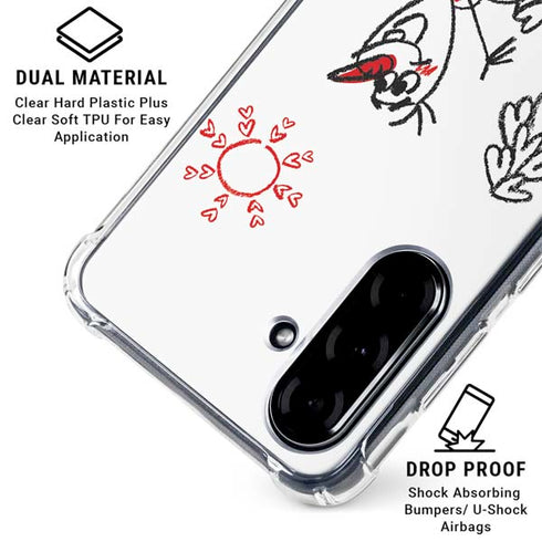 Disney Frozen I Am Olaf Art Galaxy A36 5G Clear Case