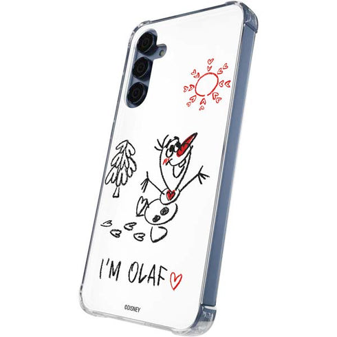 Disney Frozen I Am Olaf Art Galaxy A55 5G Clear Case