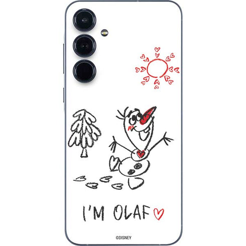 Disney Frozen I Am Olaf Art Galaxy A55 5G Skin