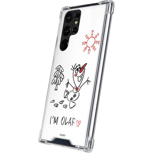 Disney Frozen I Am Olaf Art Galaxy S23 Ultra Clear Case