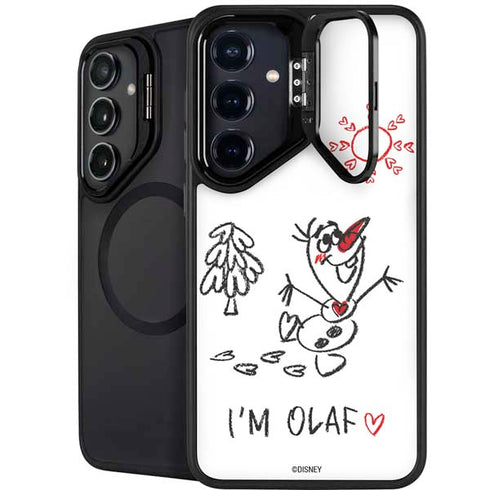 Disney Frozen I Am Olaf Art Galaxy S25 Kickstand Case