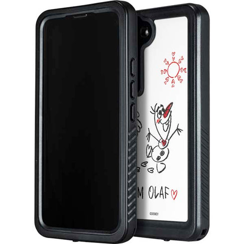 Disney Frozen I Am Olaf Art Galaxy S24 Plus Waterproof Case