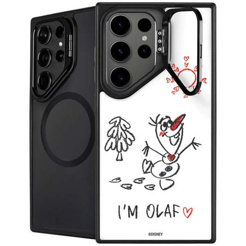Disney Frozen I Am Olaf Art Galaxy S25 Ultra Kickstand Case