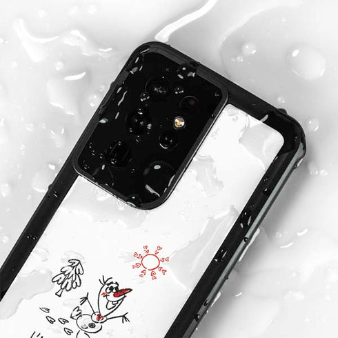 Disney Frozen I Am Olaf Art Galaxy S24 Ultra Waterproof Case