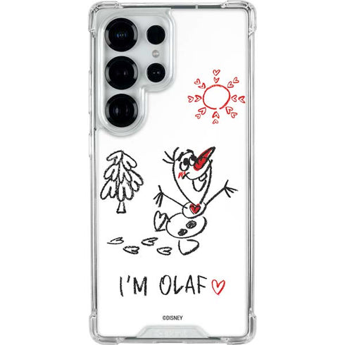 Disney Frozen I Am Olaf Art Galaxy S25 Ultra Clear Case