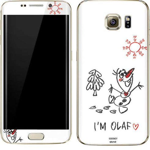 Disney Frozen I Am Olaf Art Galaxy S7 Edge Skin