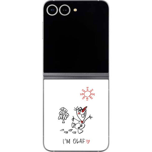 Disney Frozen I Am Olaf Art Galaxy Z Flip6 Skin