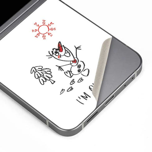 Disney Frozen I Am Olaf Art Galaxy Z Flip6 Skin