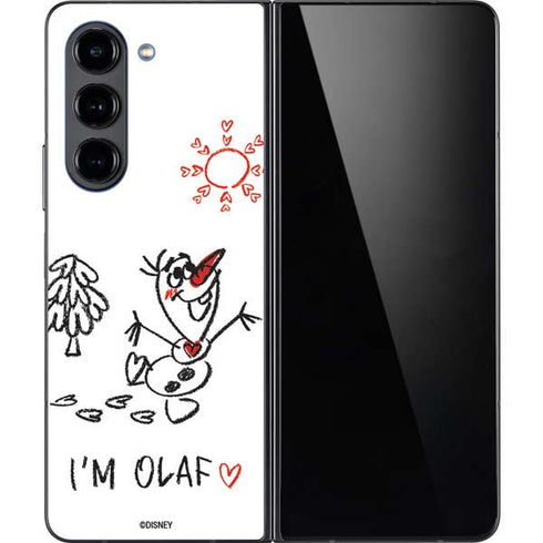 Disney Frozen I Am Olaf Art Galaxy Z Fold5 5G Skin