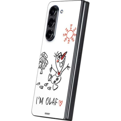 Disney Frozen I Am Olaf Art Galaxy Z Fold5 5G Skin