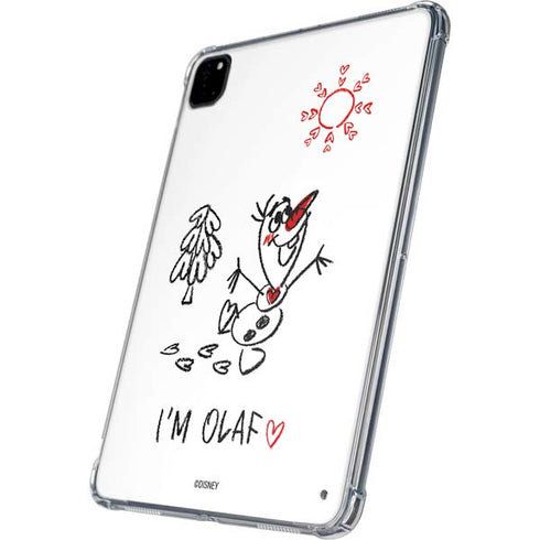 Disney Frozen I Am Olaf Art iPad Pro 11in (2024) Clear Case