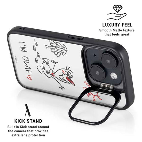 Disney Frozen I Am Olaf Art iPhone 15 Kickstand Case