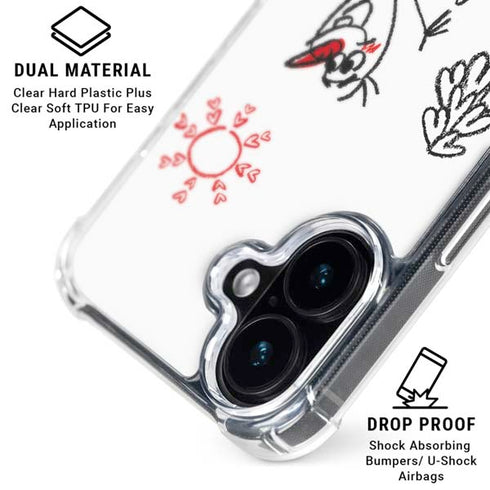 Disney Frozen I Am Olaf Art iPhone 16 Clear Case