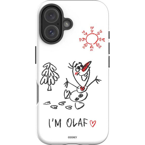 Disney Frozen I Am Olaf Art iPhone 16 Impact Case