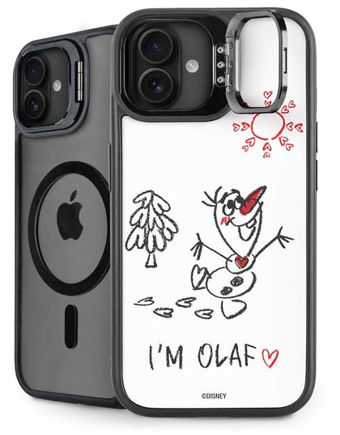 Disney Frozen I Am Olaf Art iPhone 16 Plus Kickstand Case