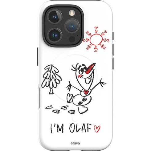 Disney Frozen I Am Olaf Art iPhone 16 Pro Magsafe Impact Case