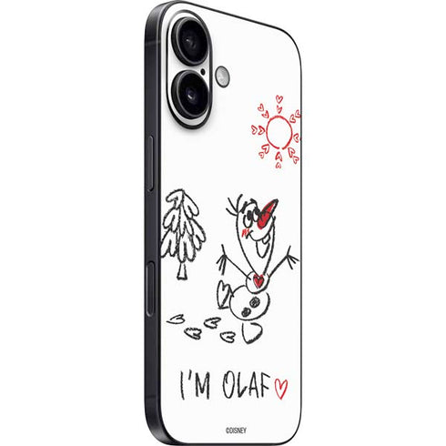 Disney Frozen I Am Olaf Art iPhone 16 Skin