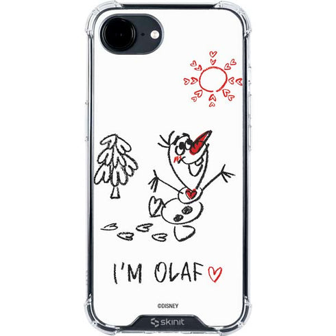 Disney Frozen I Am Olaf Art iPhone 16e Clear Case