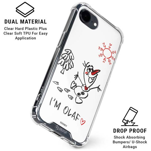 Disney Frozen I Am Olaf Art iPhone 16e Clear Case