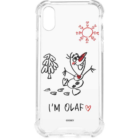Disney Frozen I Am Olaf Art iPhone XS Clear Case