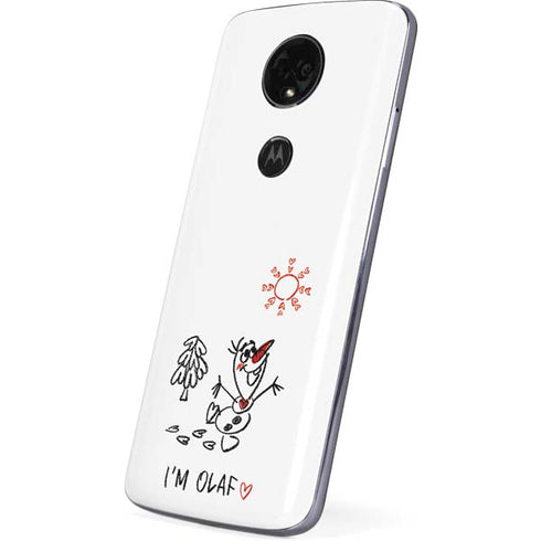 Disney Frozen I Am Olaf Art Moto E5 Plus Skin
