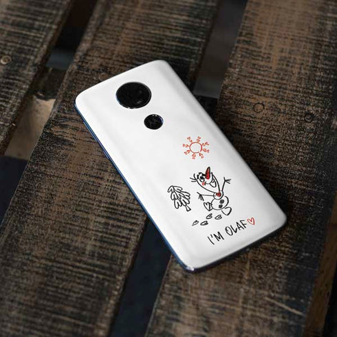 Disney Frozen I Am Olaf Art Moto E5 Plus Skin
