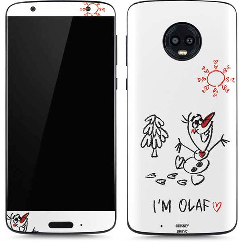 Disney Frozen I Am Olaf Art Moto G6 Skin