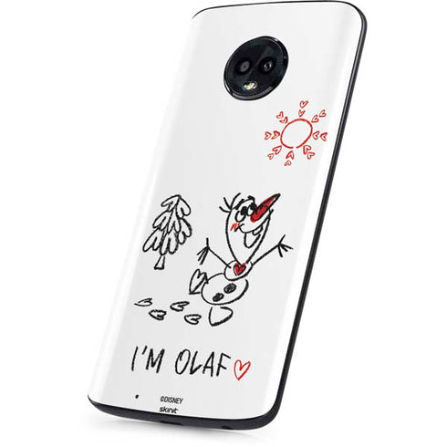 Disney Frozen I Am Olaf Art Moto G6 Skin