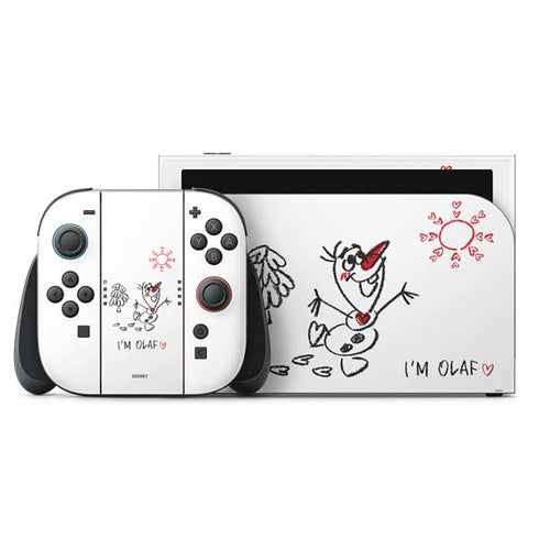 Disney Frozen I Am Olaf Art Nintendo Switch 2 (2025) with Joy-Con Skin