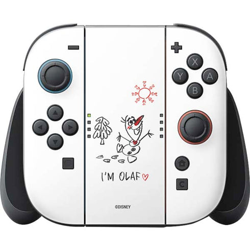 Disney Frozen I Am Olaf Art Nintendo Switch 2 (2025) Joy-Con Controller Skin