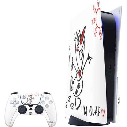 Disney Frozen I Am Olaf Art PlayStation PS5 Skins