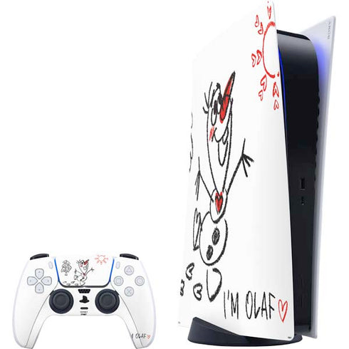 Disney Frozen I Am Olaf Art PlayStation PS5 Skins