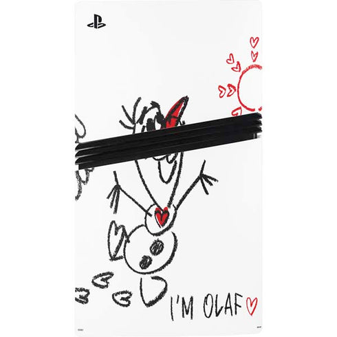 Disney Frozen I Am Olaf Art PS5 Pro Console Skin