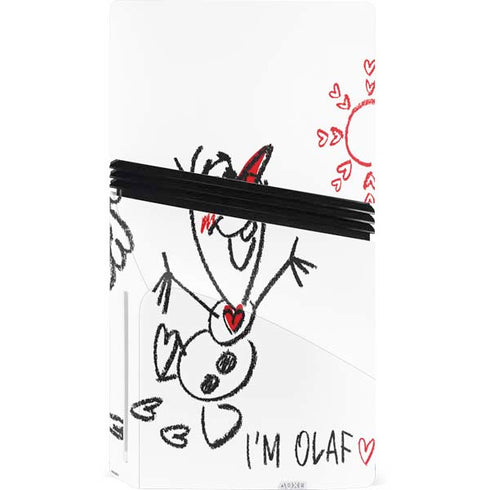Disney Frozen I Am Olaf Art PS5 Pro Disk Console Skin